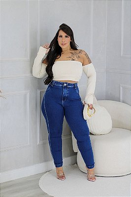 Calça Jeans FF Skinny Barbara Plus Size
