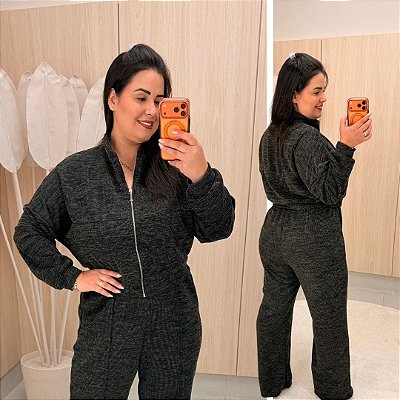 Conjunto Vip Natali Preto Plus Size