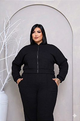 Conjunto Vip Natali Preto Plus Size