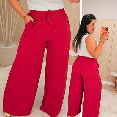 Pantalona Sueli Pink Plus Size