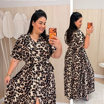 Chemise Diva Animal Print Plus Size