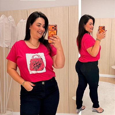 T shirt 3D Pink Plus Size