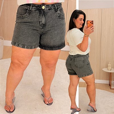 Short Jeans Awa Liz Chumbo Plus Size