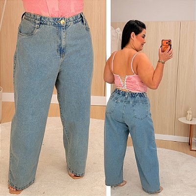 Calça Jeans Ballon FF Yolanda Plus Size