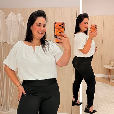 Blusa Ciganinha Aro Deise Off Plus Size