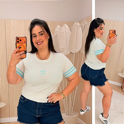 T Shirt AD Estampa Verde Candy Plus Size