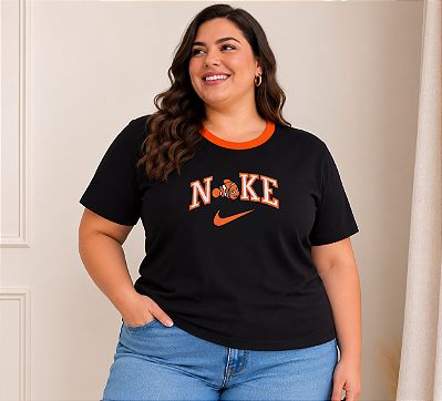 T shirt Nemo Preta Plus Size