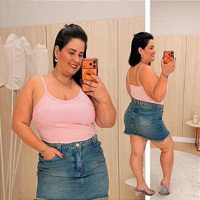 Alcinha Ribana Lavínia Rosa Plus Size