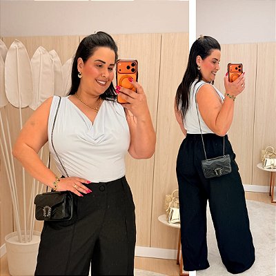 Body Gola Boba Branca Plus Size