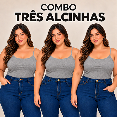 Combo 3 Alcinhas Cinza