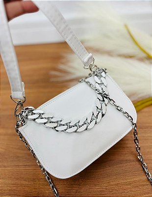 Bolsa Zoe Corrente Branca Plus Size