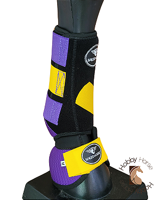 Conjunto dianteiro Speed Horse roxo/amarelo