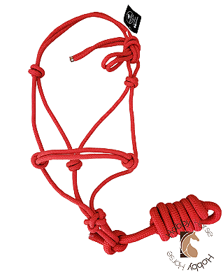 Cabresto 7 nós com cabo vermelho