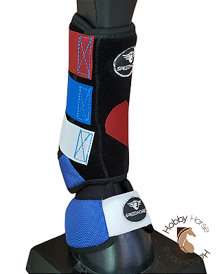 Conjunto dianteiro Speed Horse vermelho/azul/branco