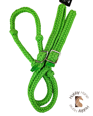 Rédea de nylon nacional verde limão