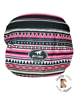 Pochete de sela Boots Horse estampa étnica rosa