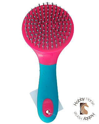 Escova para crina pink/turquesa