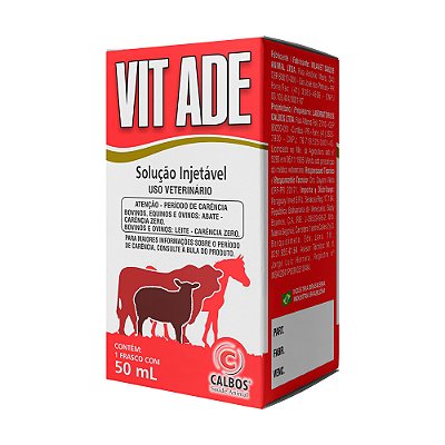 VIT ADE® 50ml Calbos Saúde Animal