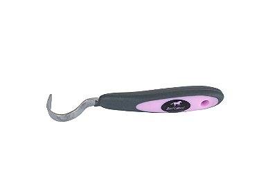 Limpador de casco com pegador rosa bebê