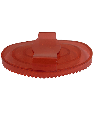 Raspadeira de silicone vermelha com brilho