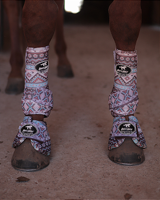 Caneleiras dianteiras e cloches Boots Horse Boho Tiffany