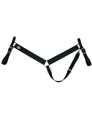 Peitoral de nylon Boots Horse preto