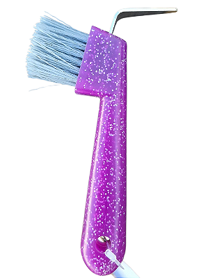 Limpador de casco glitter roxo