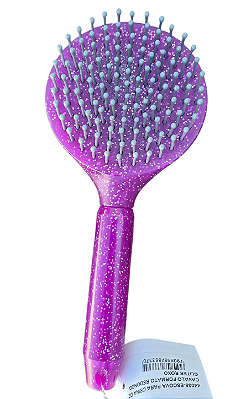 Escova para crina glitter roxo