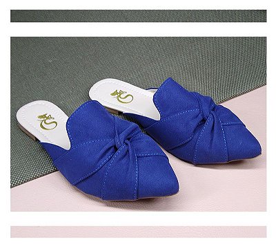 MULE SUEDE AZUL