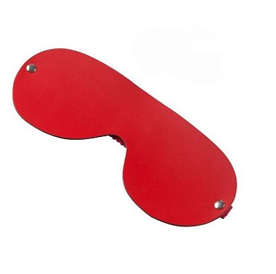 Venda Tapa Olhos em Couro Sintético VERMELHO