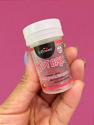 Bolinhas Hot Bal Morango com Champanhe Hot Flowers