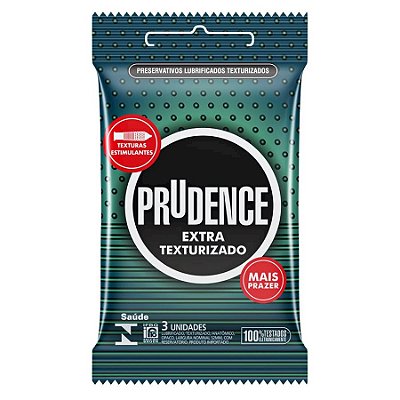 Preservativo Extra Texturizado com 3 unid. Prudence