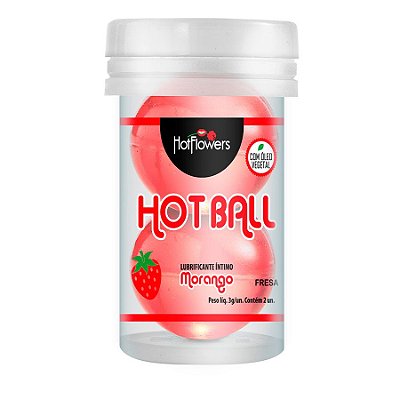 Hot Ball Bolinha Explosiva Hot Ball Beija Muito Morango