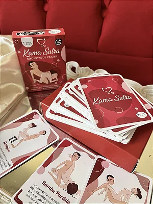 Baralho Kama Sutra 50 Cartas de Prazer com Posições Diversão ao Cubo