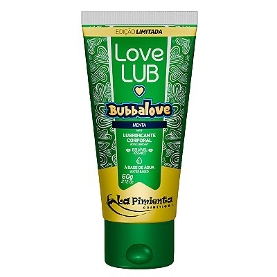 Love Lub Bubbalove Lubrificante Beijável 60g Menta