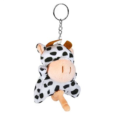 Chaveiro de Bichinho em Pelúcia com Genital Vagina Boi