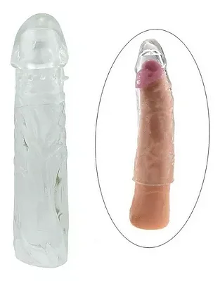 Capa Peniana em Gel Super Flexível  14cm Sexy import