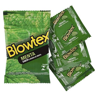 Preservativos Sabor e Aroma Menta com 3 unid. Blowtex