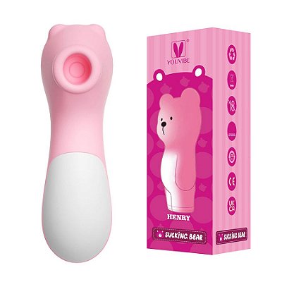 Youvibe Estimulador de Clitóris em Formato de Urso com 10 Modos de Pulsação Vip Mix