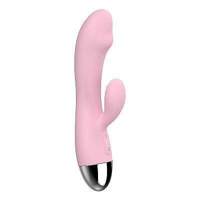 Vibrador Ponto G com Duplo estimulador Rabbit Recarregável The Silicone