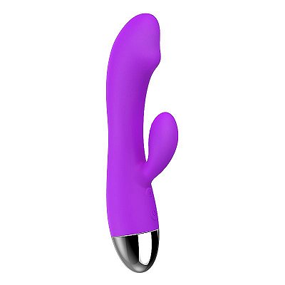 Vibrador Ponto G com Duplo estimulador Rabbit Recarregável The Silicone