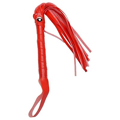 Chicote de Luxo - Bondage - 35 cm Vermelho