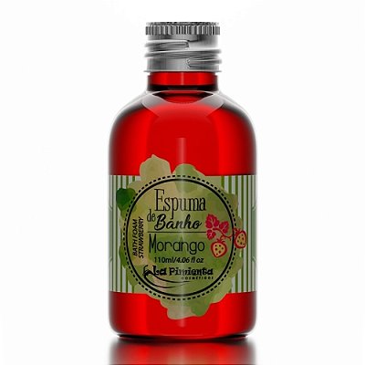 Espuma de Banho Sensual de Morango 110ml La Pimienta