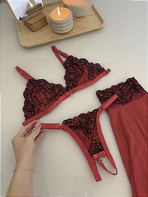 Conjunto Beijo Quente 3 Peças