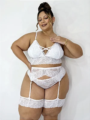 Lingerie Nara 3 peças Plus