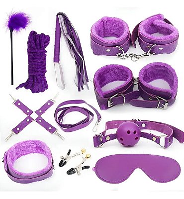 Kit com 11 Sado Erótico - Bandagem BDSM