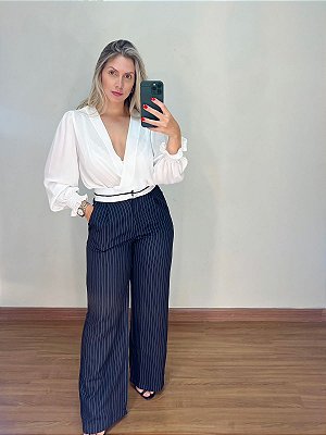 Calça Eva Risca De Giz