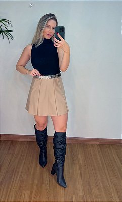Mini Saia Couro Eco