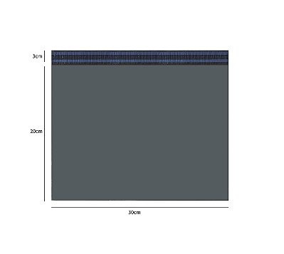 ENVELOPE PLÁSTICO DE SEGURANÇA PARA TRANSPORTE 30X20 ECOLÓGICO