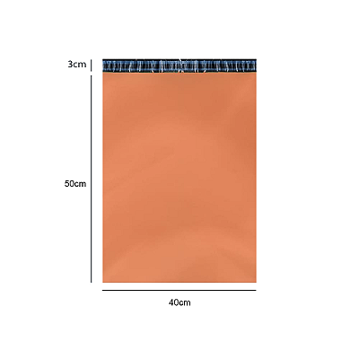 Envelope Plástico de Segurança Coex Laranja 40x50